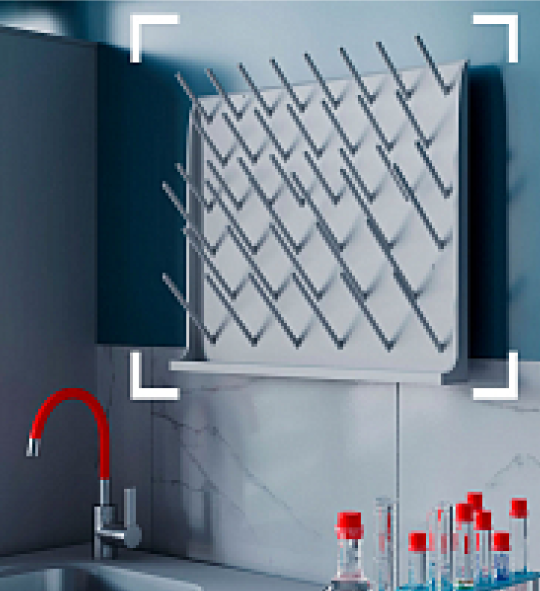 Wall-mounted drying rack