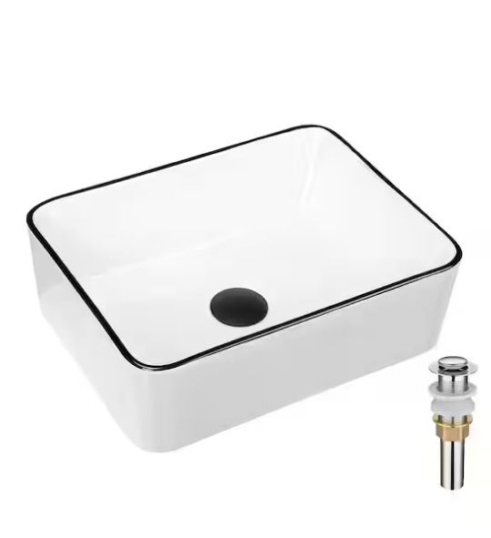 Drenajli lavabo 255x115x100 Seramika