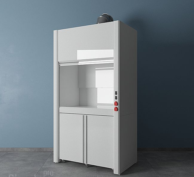 Chemical fume hood made of polypropylene