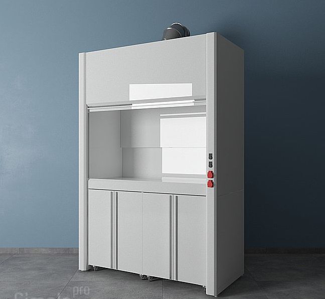 Chemical fume hood made of polypropylene