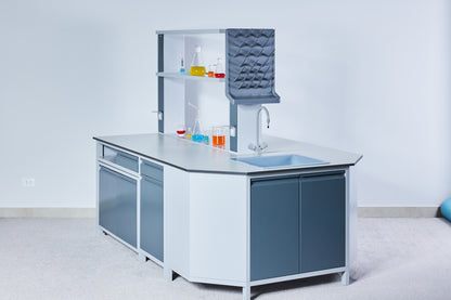 Laboratoriya stoli (orol turi) A 3100 × 1500 × 2100 mm