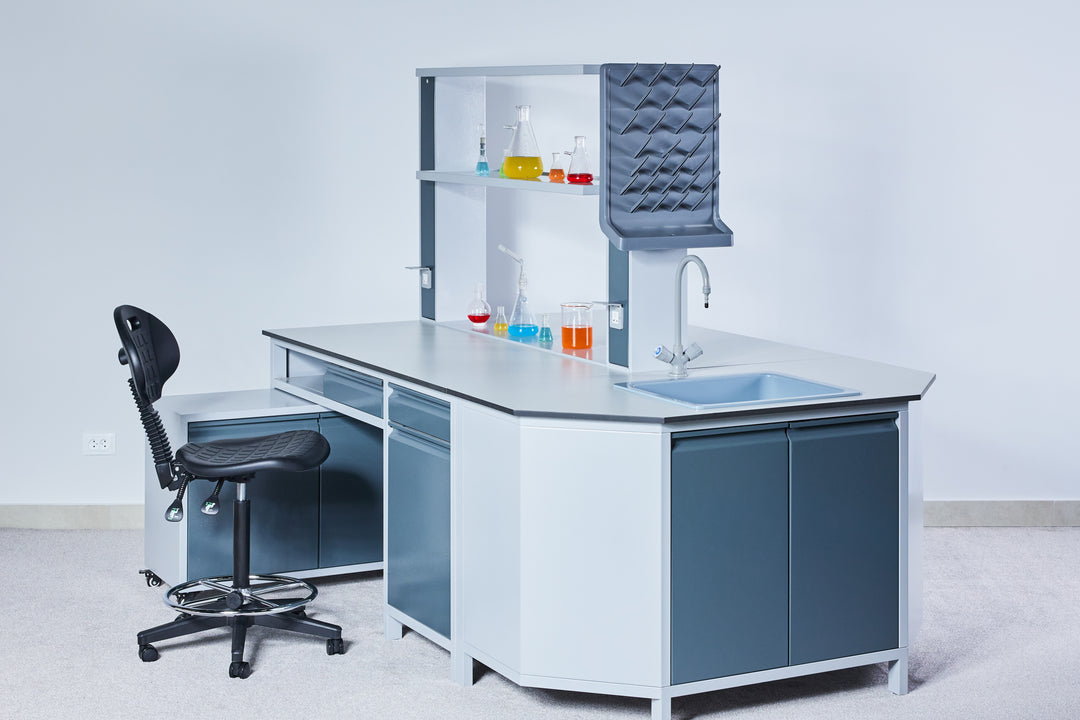 Island laboratory table A 3100×1500×2100 mm